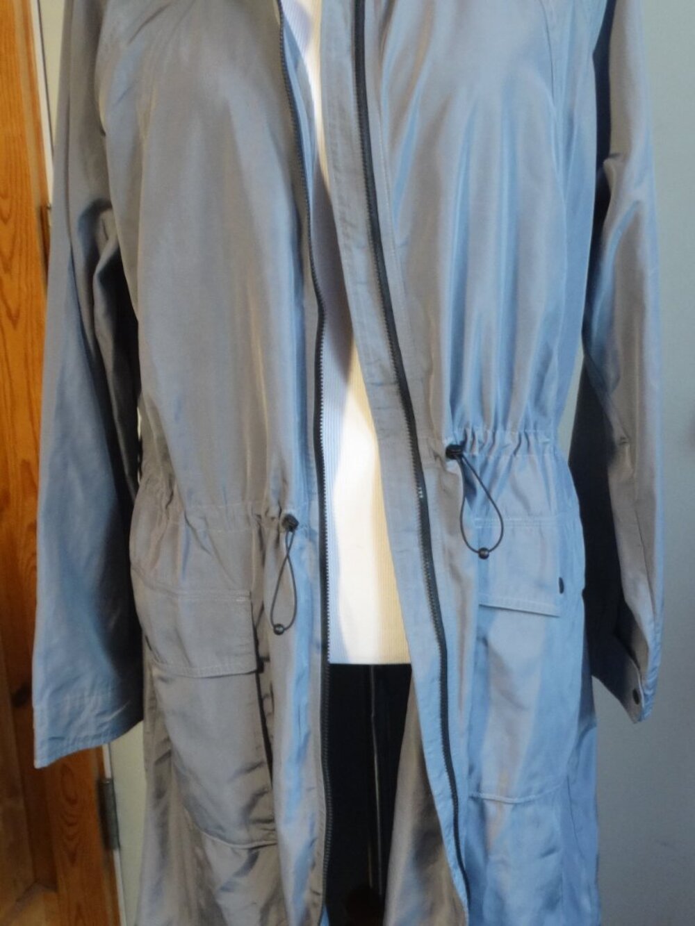 ATHLETA Everyday Anorak Coastline Blue Size XL, Raincoat w Hood - Picture 4 of 11